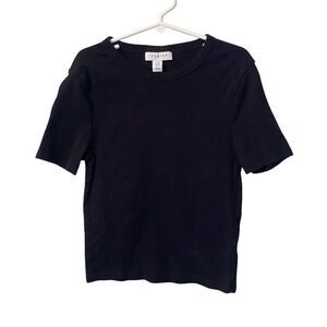 Women's TopShop Black Fitted T-Shirt
